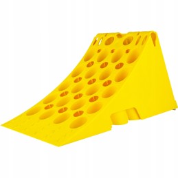 A wheel chock for a car, a trailer or a semi-trailer