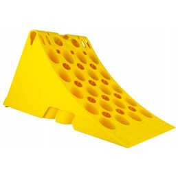 A wheel chock for a car, a trailer or a semi-trailer