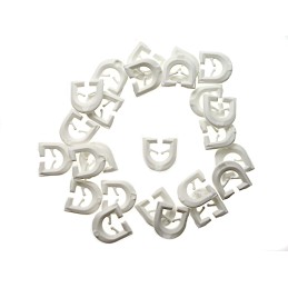 Claw pendants, curtain holders and blinds, 25 pcs