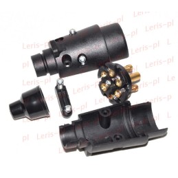 Towbar socket, trailer plug 7 pin, 7 poles