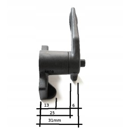 Window handle, closure, glass bolt, block seal