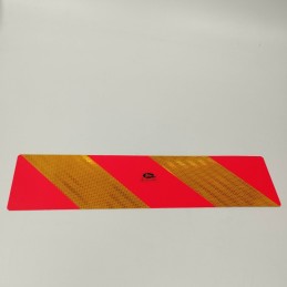 Warning board, set of 2, diagonal strip