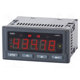 1 pcs x LUMEL - N30U 100000M0 - Meter: programmable, digital,mounting, LED, 5 digits, Char: 14mm