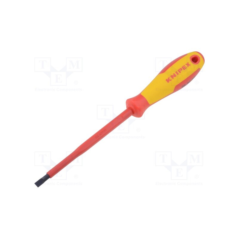 1 pcs x KNIPEX - 98 20 55 - Screwdriver, insulated, slot, 5,5x1,0mm, Blade length: 125mm