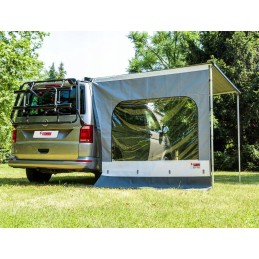 Side wall for the camper awning of the Fiamma trailer