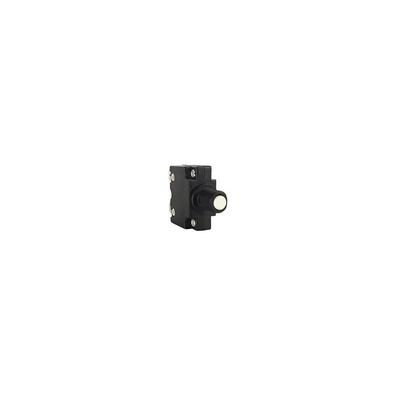 1 pcs : CMB-053-27GNN-W-A - Circuit Breakers 1-pole, Miniature Push-To-Reset Button, 125-250 VAC/ 32 VDC 5 amp circuit breaker, 