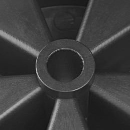 Wheel, support wheel, 220x70, plastic, rubber