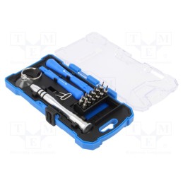 1 set x Hu00d6GERT TECHNIK - HT1S271 - Kit: screwdrivers, precision, Phillips,slot,Torx®, 17pcs.