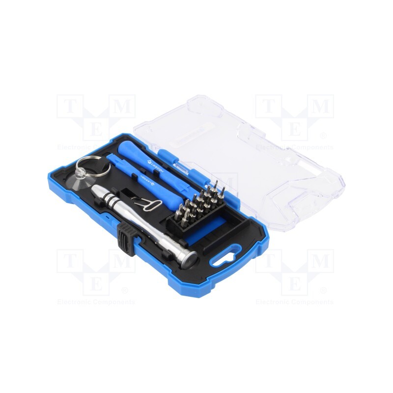 1 set x Hu00d6GERT TECHNIK - HT1S271 - Kit: screwdrivers, precision, Phillips,slot,Torx®, 17pcs.