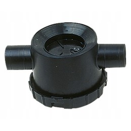 Flow siphon, double-sided drain, 25mm 28mm diameter