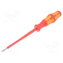 1 pcs x WERA - 5006110001 - Screwdriver, insulated, slot, 3,5x0,6mm, Blade length: 100mm