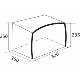 Roof for the skia caravan 300 brunner trailer