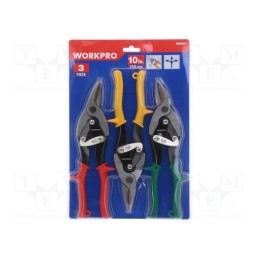 1 set x Workpro - W000401 - Kit: pliers, cutting, 3pcs.