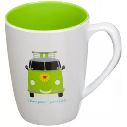 Flamefield camper smiles melamine mug with handle, 350 ml