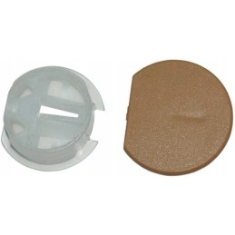 Brown furniture connector, diameter 25 mm, 50 pcs