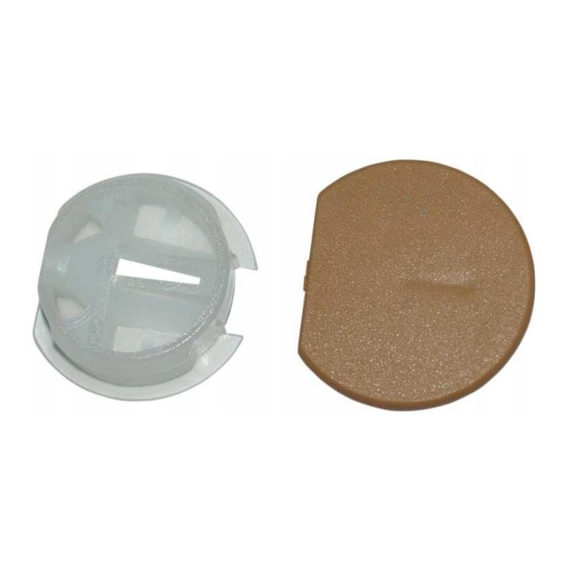 Brown furniture connector, diameter 25 mm, 50 pcs