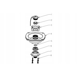 PVC screw-on water filler cap, white, for camper boats and camping sites