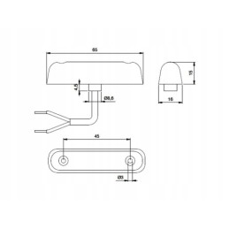 LED marker lamp jokon s 24 2 red 12v