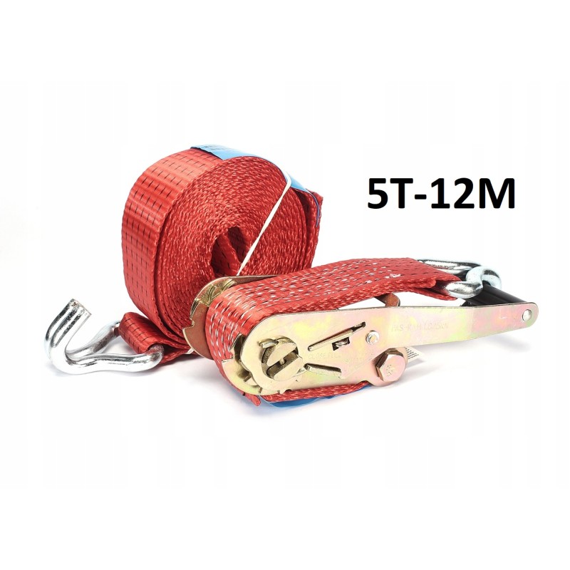 Transport belt 5t 12m with ratchet tensioner