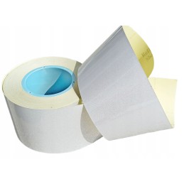 Reflective self-adhesive tape, white foil, 10 cm