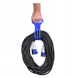 Holder, hanger, reel, band, organizer for CEE cables