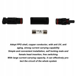 1000v 15a male female solar connector