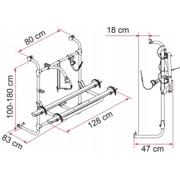 Fiamma trailer bike rack holder