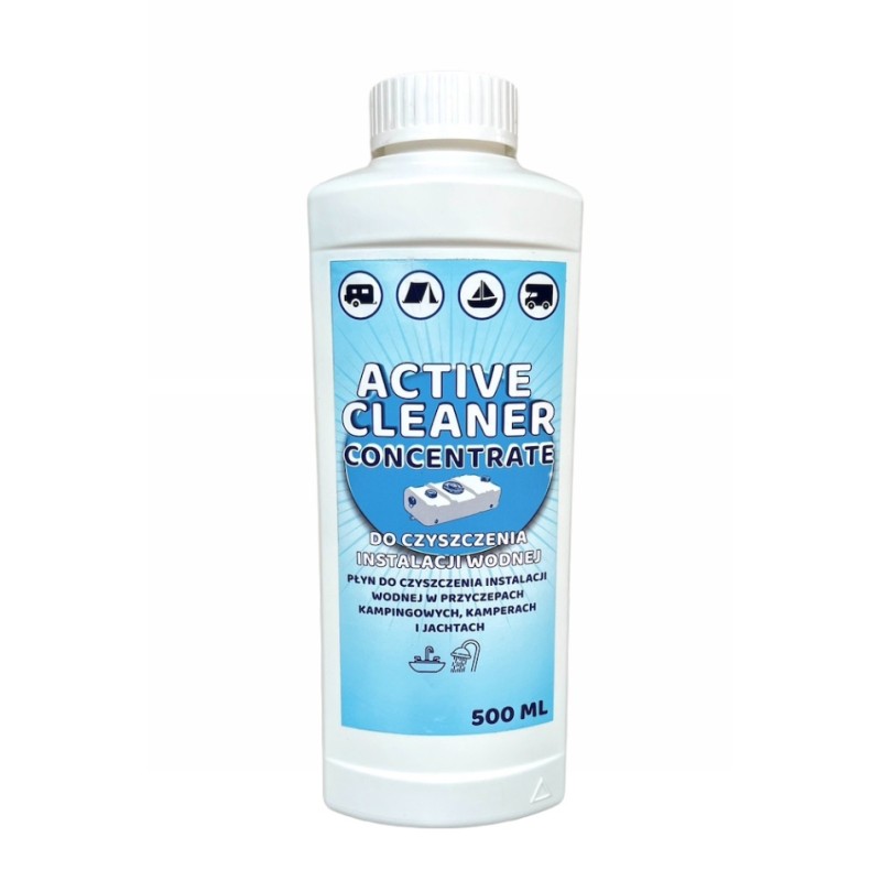 Active clean liquid for cleaning water installations