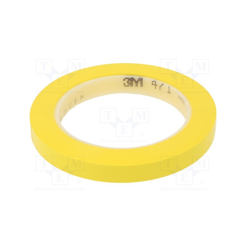 1 pcs x 3M - 471-12-33/YE - Tape: marking, yellow, L: 33m, W: 12mm, Thk: 0.13mm, 2.5N/cm, 130%