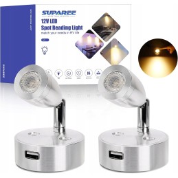 Touch LED wall lamp, USB charging, 2 pieces