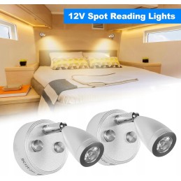 Touch LED wall lamp, USB charging, 2 pieces