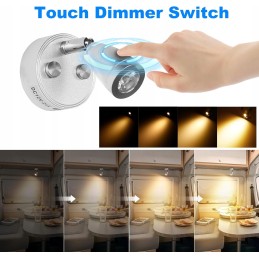 Touch LED wall lamp, USB charging, 2 pieces