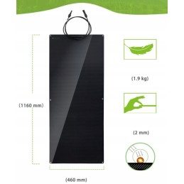 Flexible solar panel topsolar 100w 24v 2 pcs