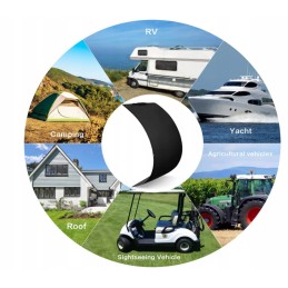 Flexible solar panel topsolar 100w 24v 2 pcs