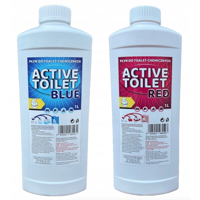 Fluid for tourist toilets, concentrate 2x1l blue