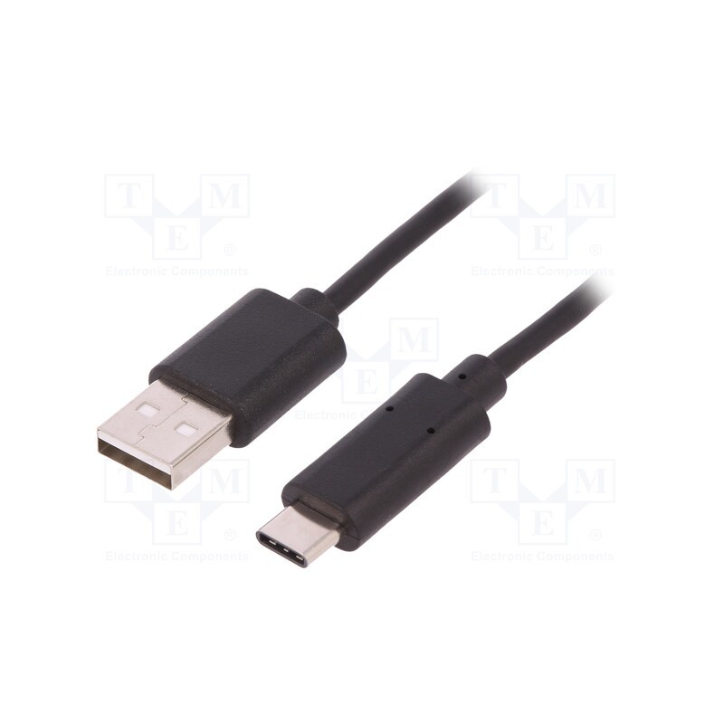 1 pcs x QOLTEC - 50484 - Cable, USB 2.0, USB A plug,USB C plug, 1.8m