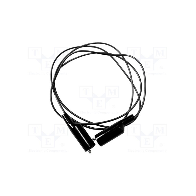 1 pcs x MUELLER ELECTRIC - BU-3030-A-24-0 - Test lead, 10A, both sides,aligator clip, Urated: 300V, Len: 0.61m