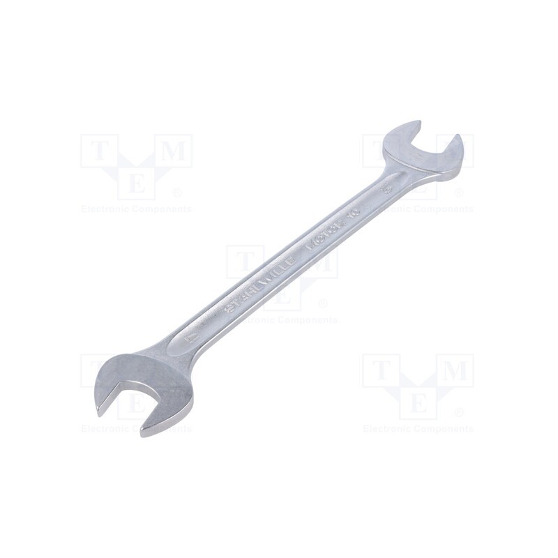 1 pcs x STAHLWILLE - 40031617 - Wrench, spanner, 16mm,17mm, chromium plated steel, MOTOR, L: 205mm