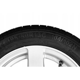 Silver aluminum wheel 195 50 r13c 5x112 104 102n