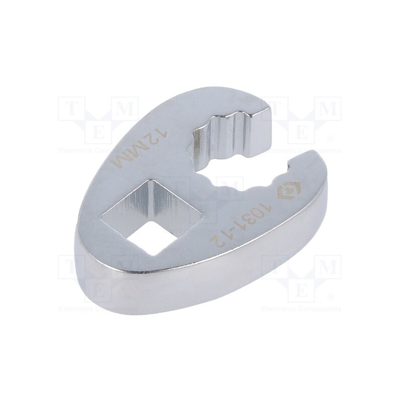 1 pcs x KING TONY - 1031-12R - Wrench, 12-angles,side,crowfoot,spanner,special, 12mm, L: 36.5mm