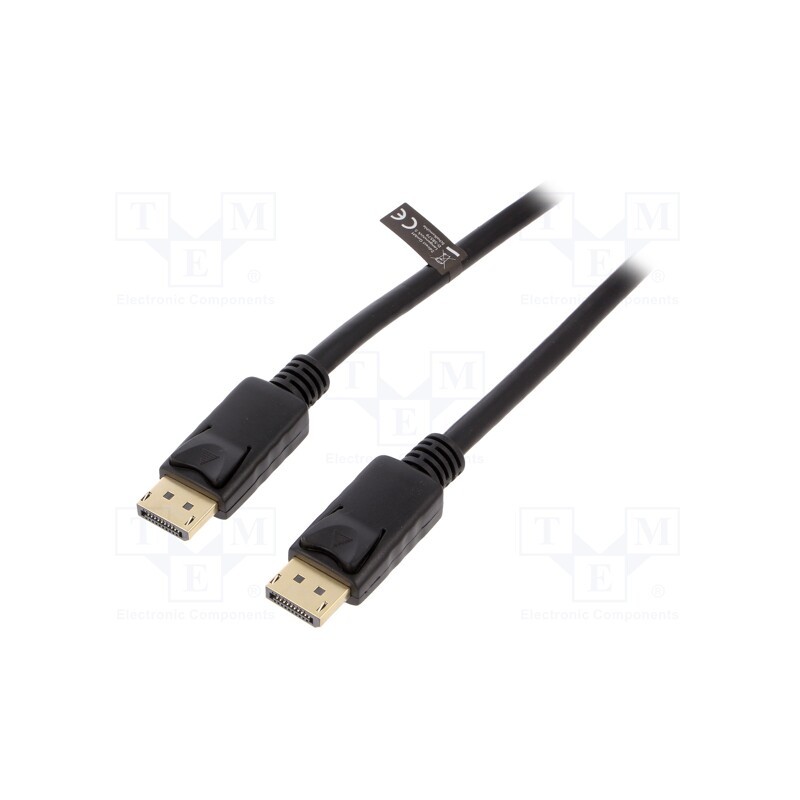 1 pcs x LOGILINK - CV0121 - Cable, DisplayPort 1.4, DisplayPort plug,both sides, 3m, black