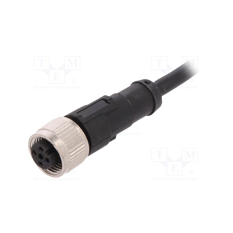 1 pcs x LAPP - AB-C4-2,0PVC-M12FS - Connection lead, M12, PIN: 4, straight, 2m, plug, 250VAC, 4A, PVC