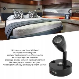 12v rv led rotating reading light