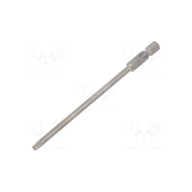 1 pcs x WIHA - 33727 - Screwdriver bit, Torx®, TX15, Overall len: 110mm, PROFESSIONAL