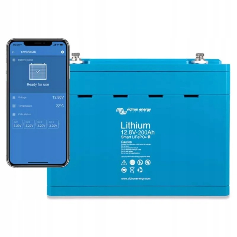 Victron Energy Lifepo4 200ah 12v smart battery
