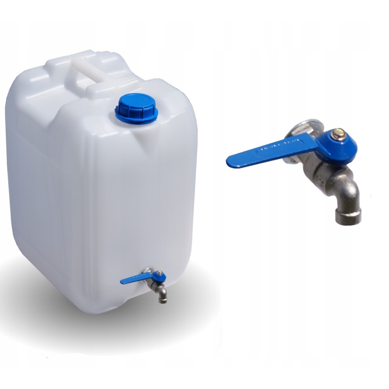 Bank tank, 5 liter container with a metal tap