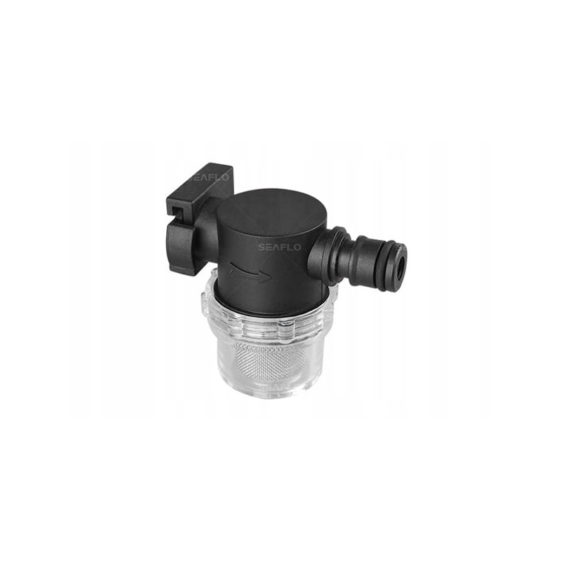 Water filter for a pressure pump with a quick connector