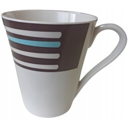 Melamine Berger Stripes mug with handle, 350 ml