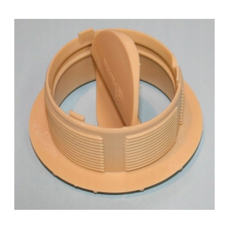 Air outlet closed with a nozzle in a beige case