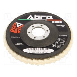 1 pcs x ABRA BETA - 1170004 - Polishing wheel, Ø: 115mm, Øhole: 22.23mm, felt